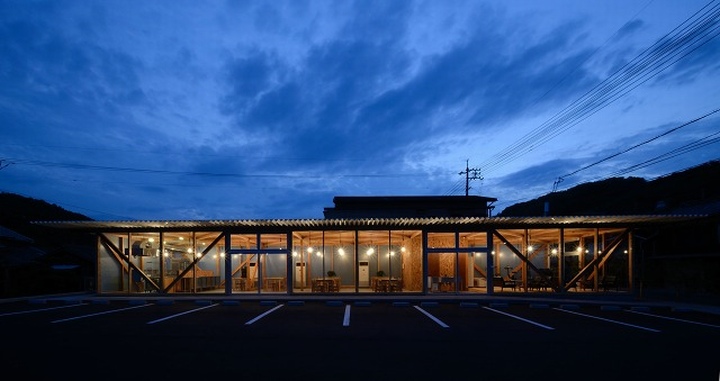 Cafeteria in Ushimado餐廳的空間設(shè)計