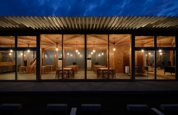 Cafeteria in Ushimado餐廳的空間設(shè)計